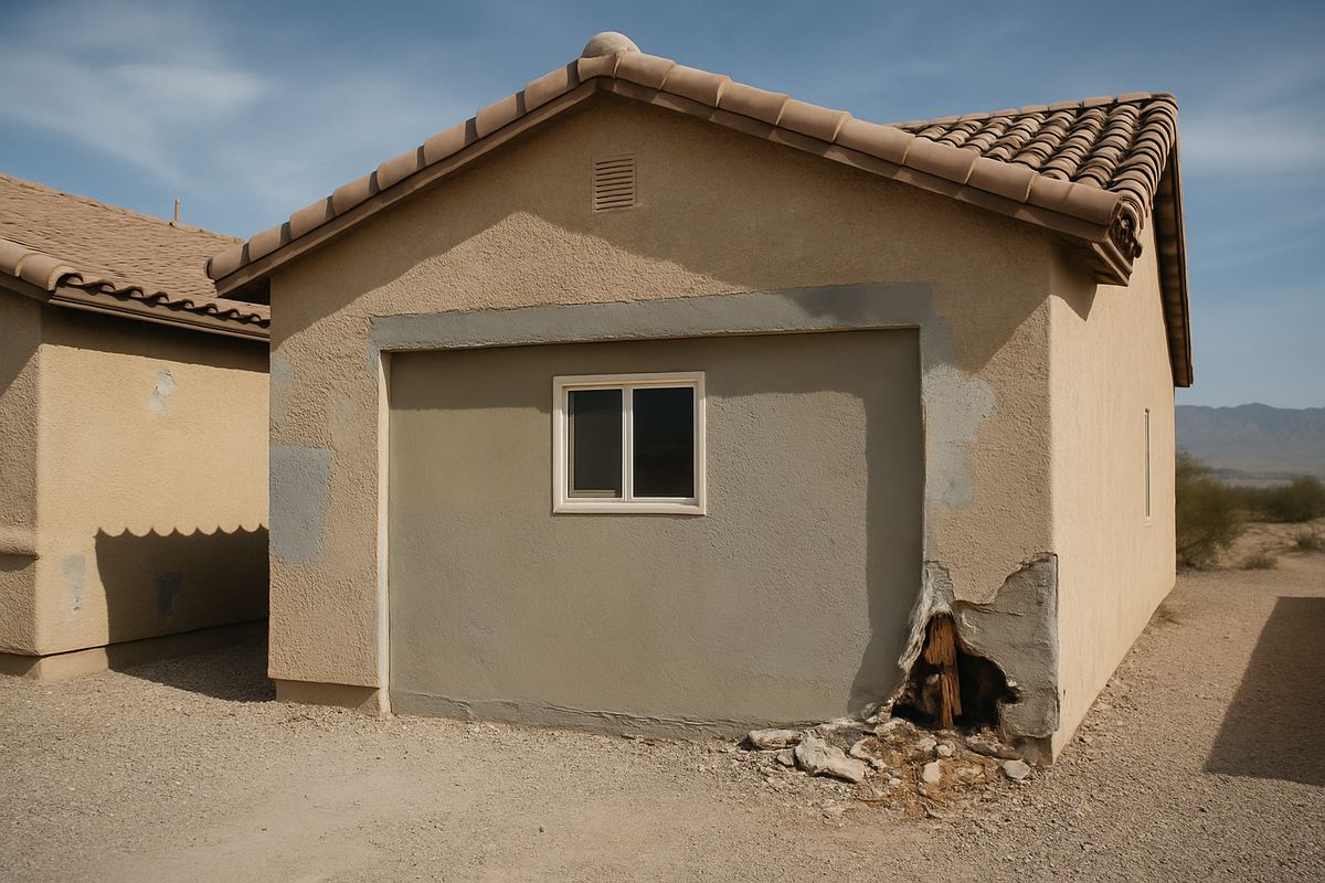 Garage converted to a room on a Las Vegas home